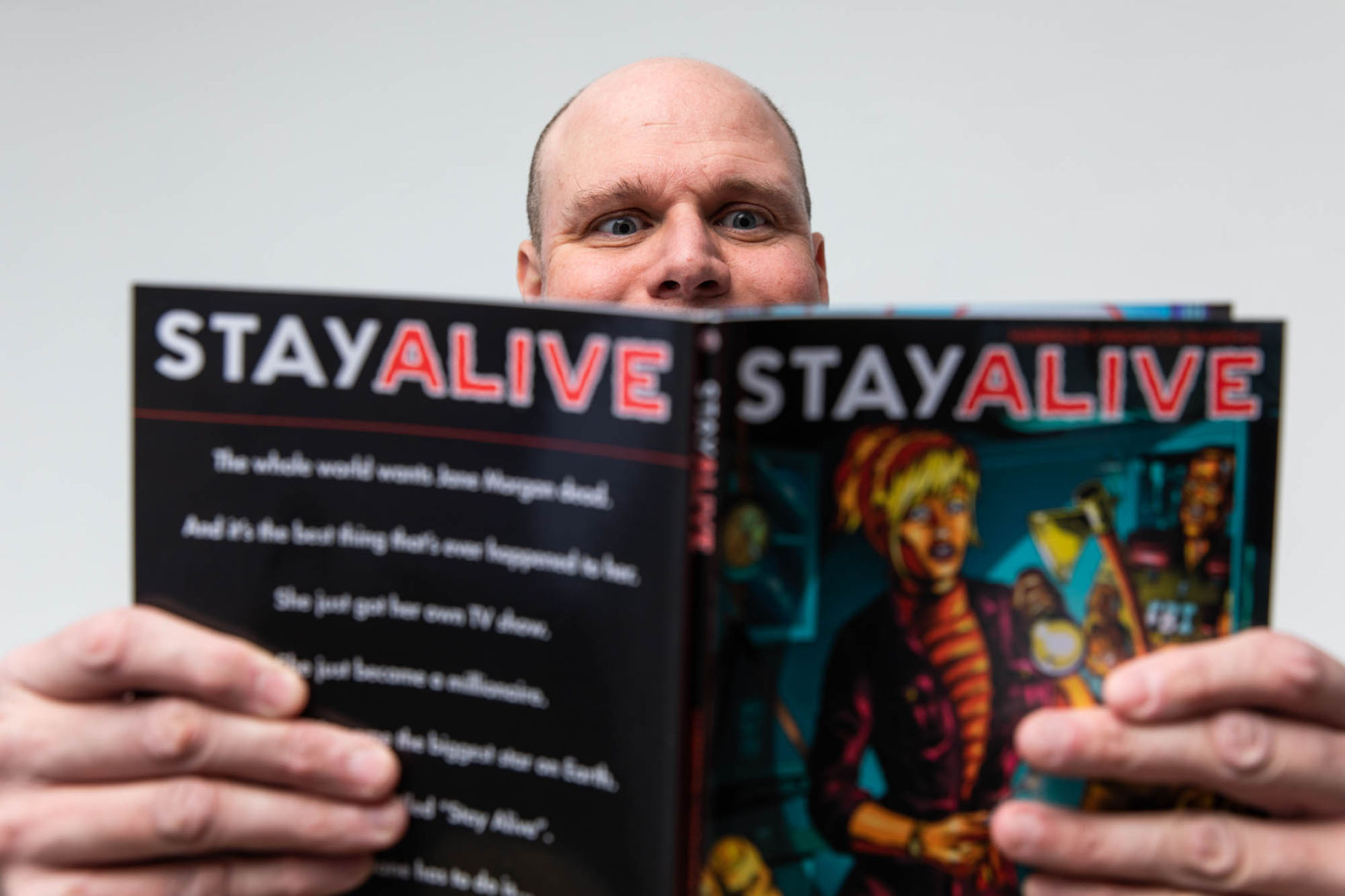 COMICEDIC violence Watertown man writes script for thought-provoking violent graphic novel